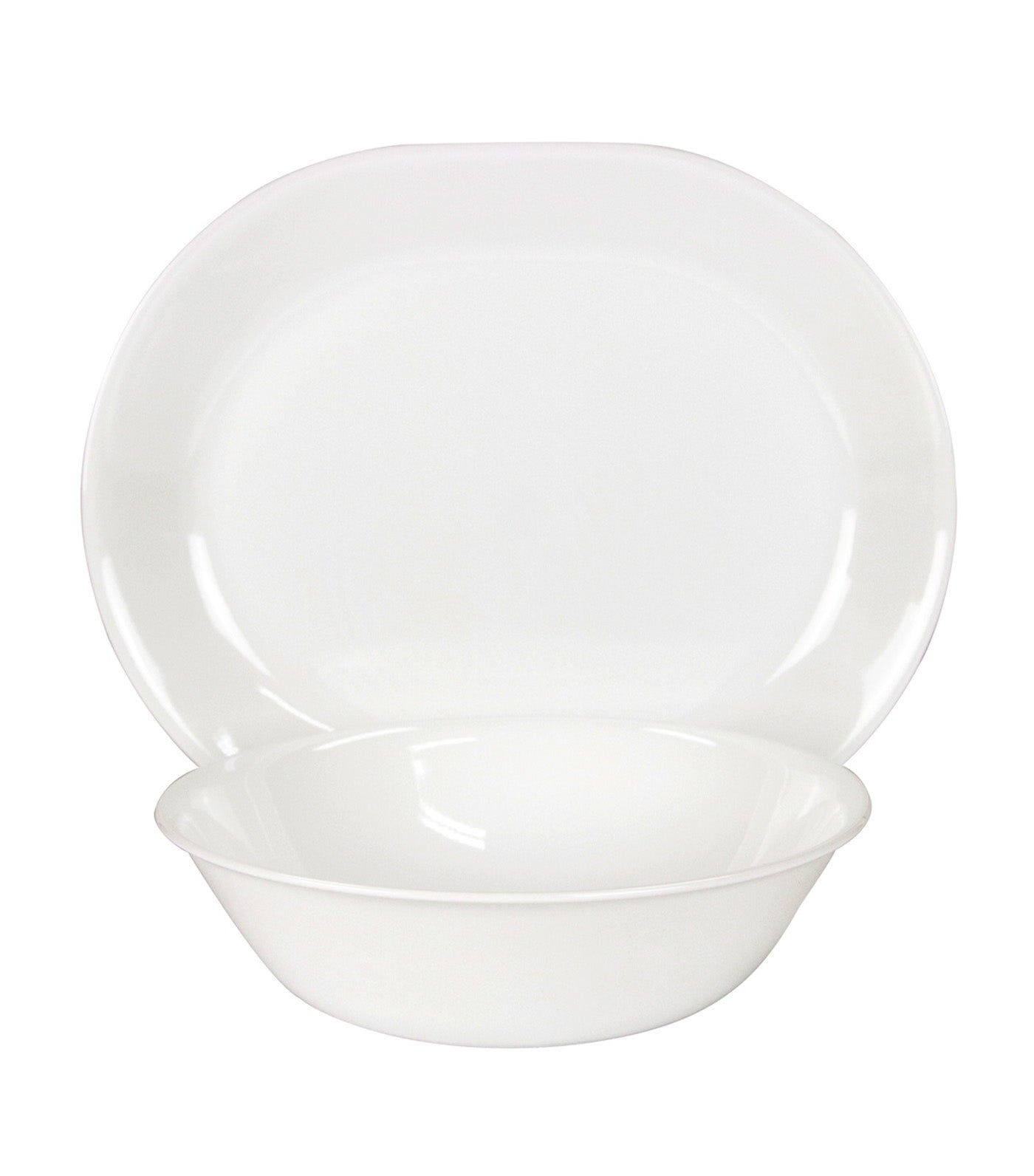Corelle Serving Bowl & Platter Set - Winter Frost White