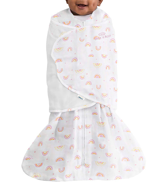 halo® white rainbows sleepsack® swaddle