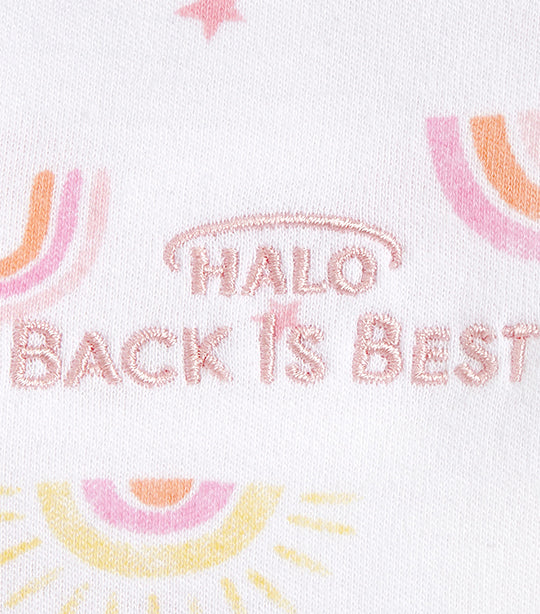 halo® white rainbows sleepsack® swaddle