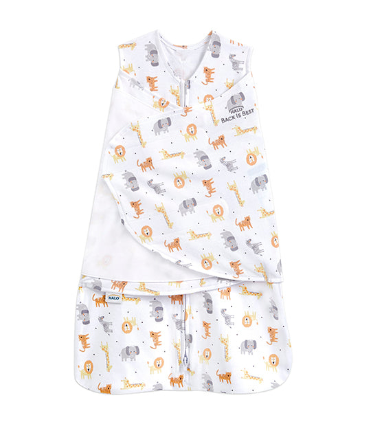 halo® white jungle sleepsack® swaddle