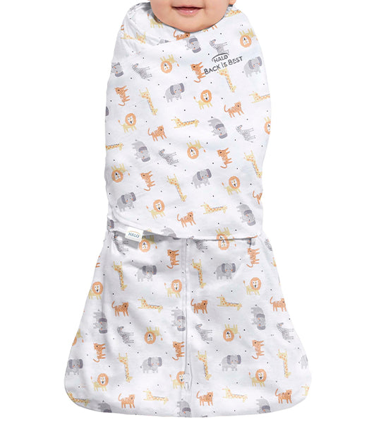 halo® white jungle sleepsack® swaddle