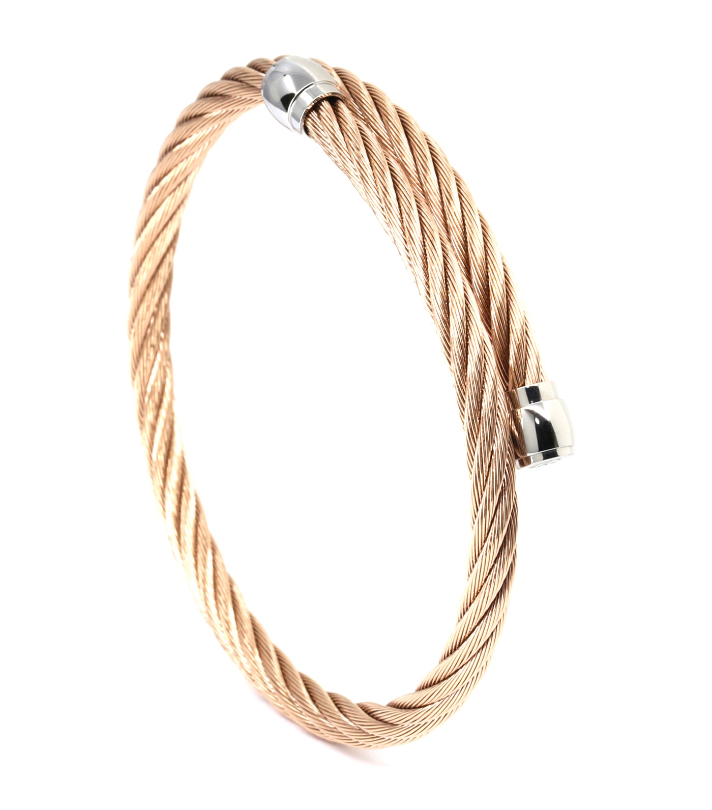 Celtic Bangle Sceau Rose Gold & Silver