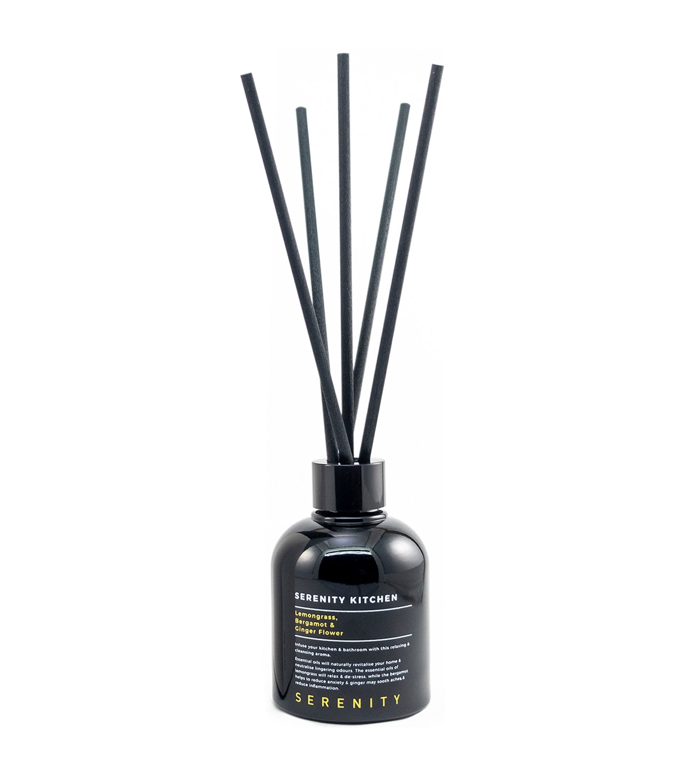 serenity lemongrass,bergamot, and ginger flower reed diffuser