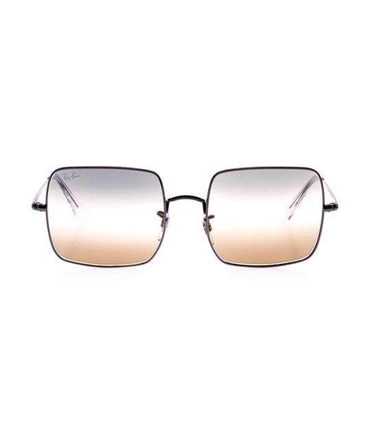 Ray-Ban Square Sunglasses Clear Gray/Brown Gradient