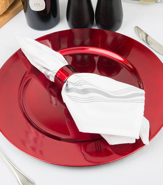 Sugarplum Lifestyle Kate Metallic Charger Plate Collection