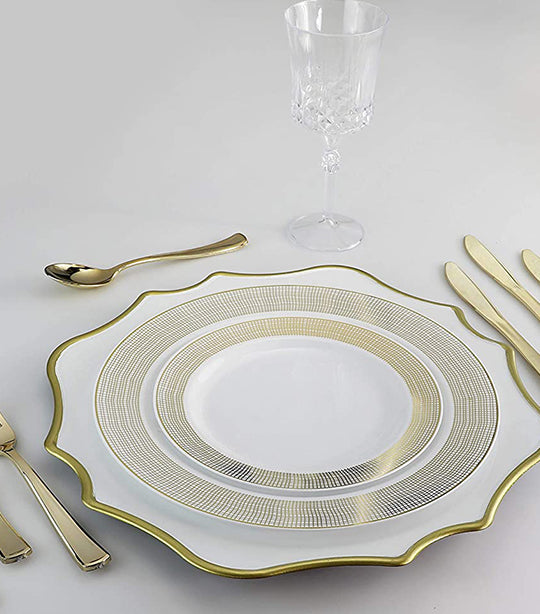 Sugarplum Lifestyle Alice Scalloped Edge Charger Plate Collection