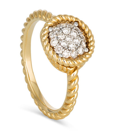 New Barroco Ring in 18k Yellow Gold with 0.25ct Diamonds