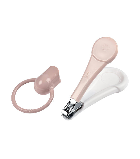 beaba baby nail clippers – old pink