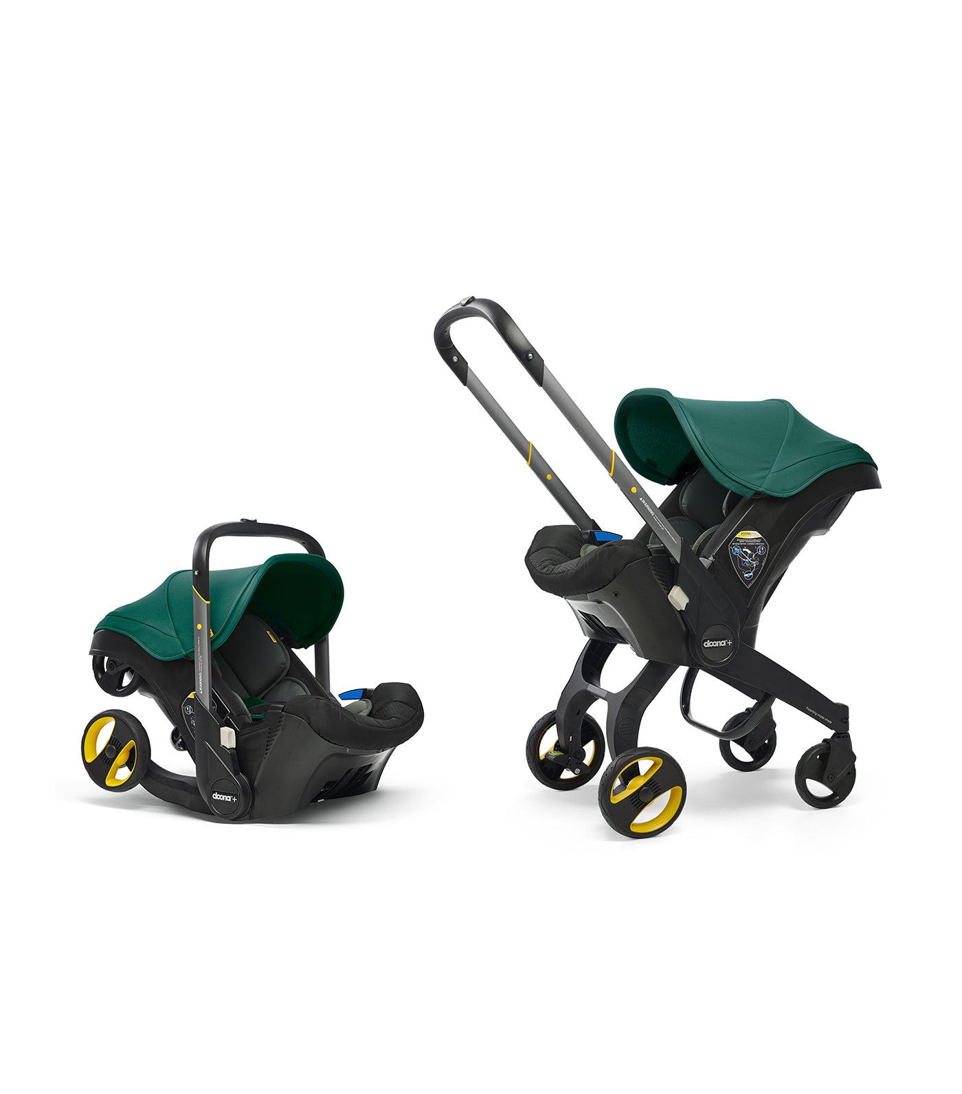 doona racing green infant car seat & stroller