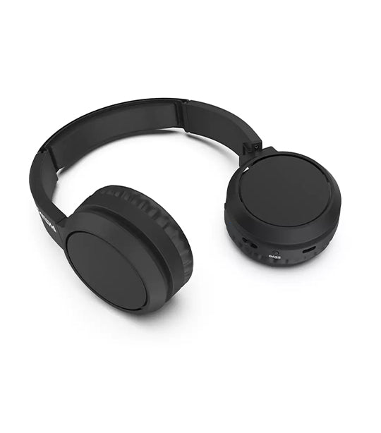 Wireless On-Ear Headphones with Microphone Black