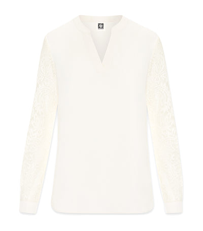 Lace Sleeved Blouse Anne White