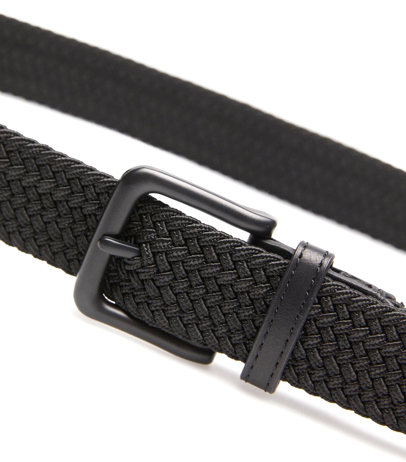 Essential Woven Belt Black