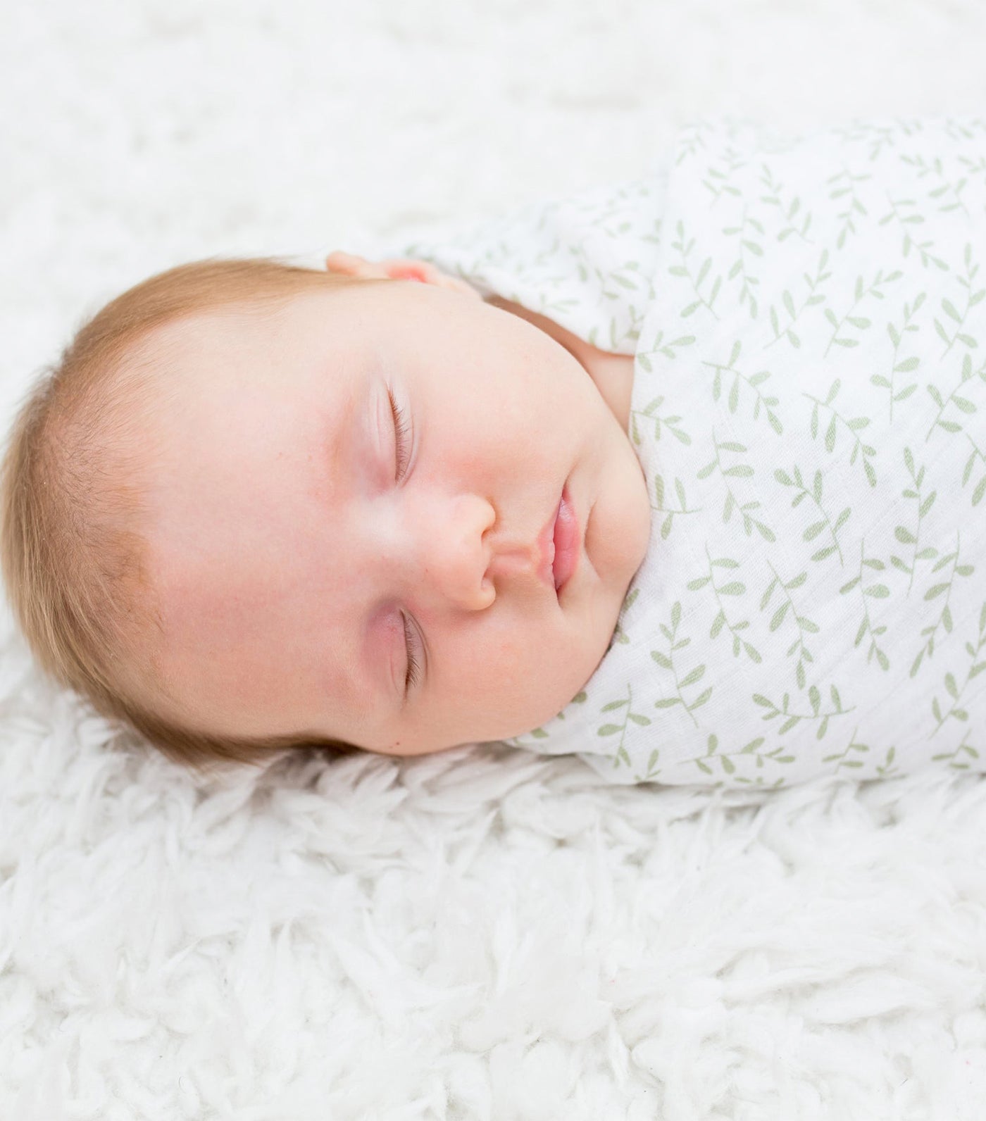 Muslin Swaddling Blankets Set of 2 - Daisies & Greenery