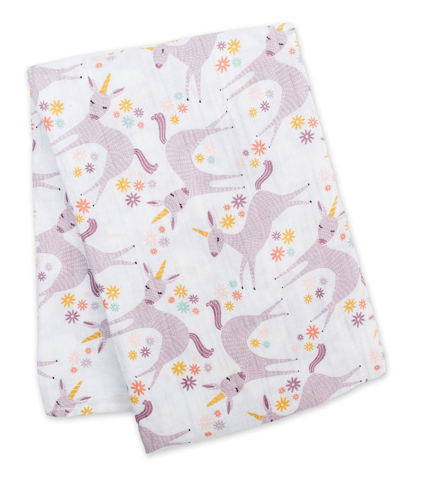 Muslin Swaddling Blanket - Modern Unicorn