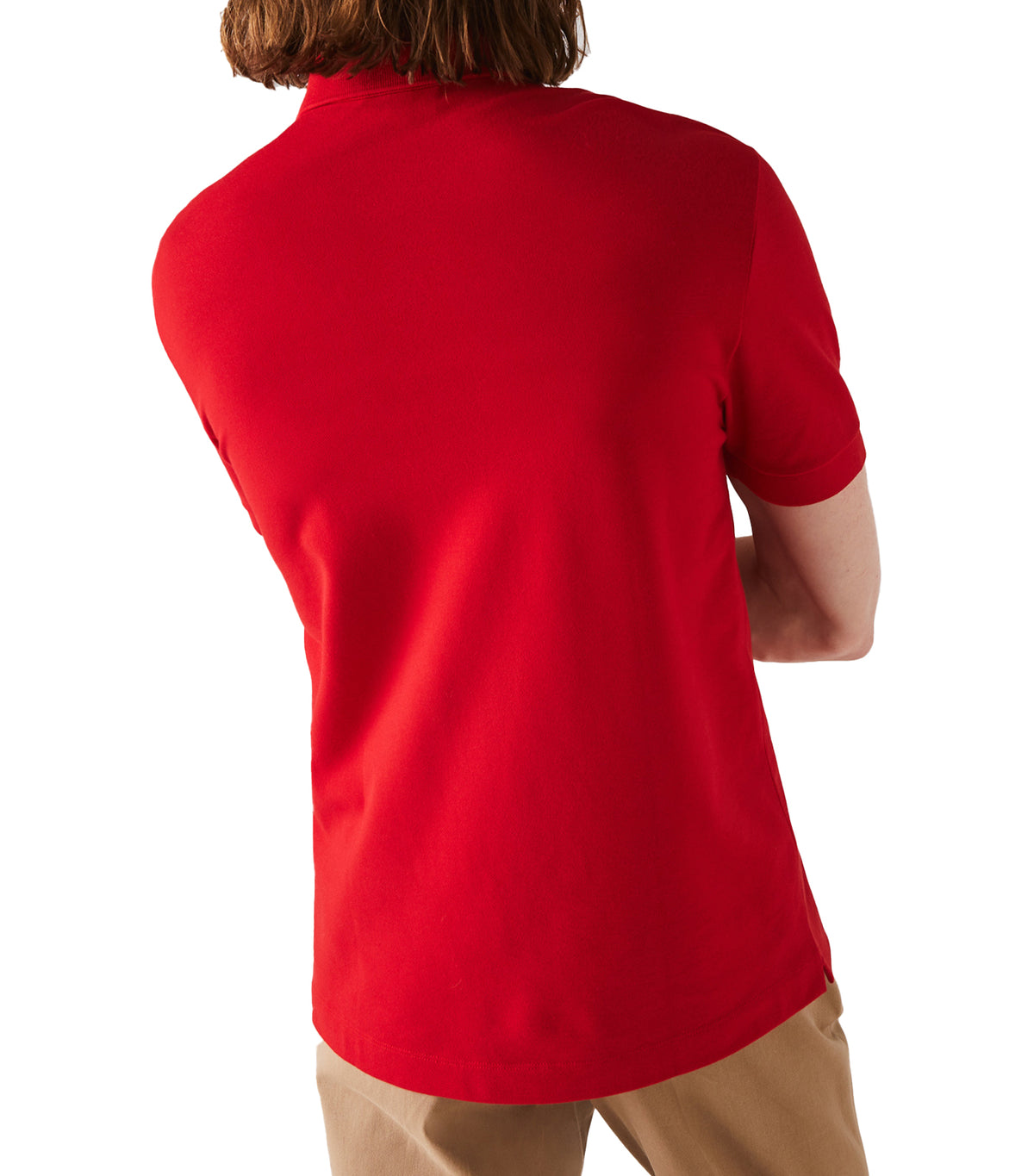 Men's Paris Polo Shirt Regular Fit Stretch Cotton Piqué Red