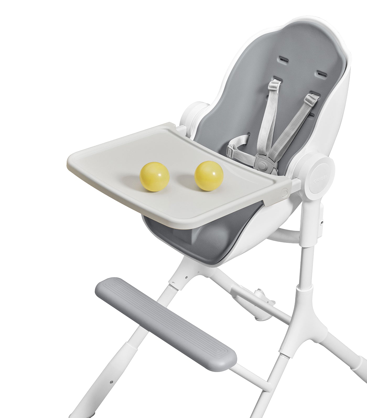 oribel ice gray cocoon z high chair