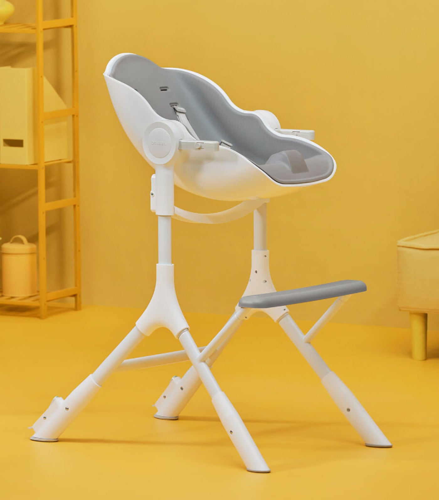 oribel ice gray cocoon z high chair