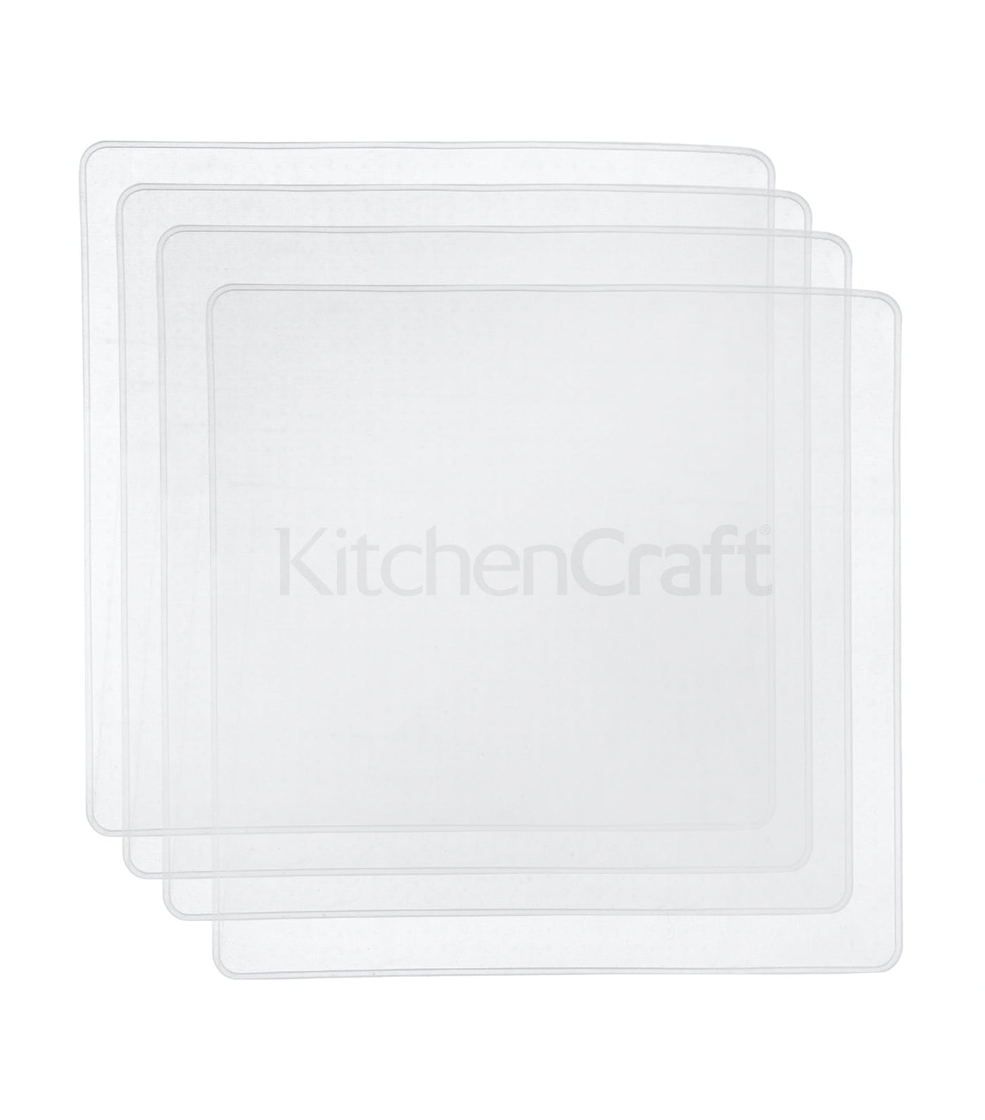 KitchenCraft Masterclass Silicone Stretch Lids - Set of 4