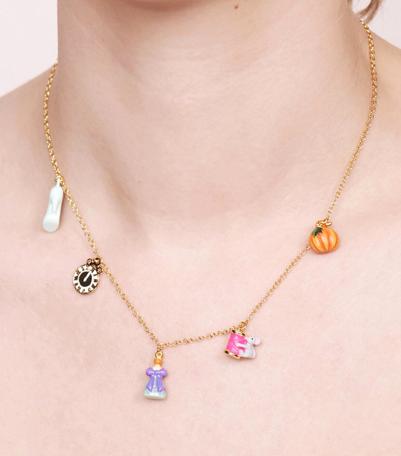 Cinderella Charm Pendant Necklace
