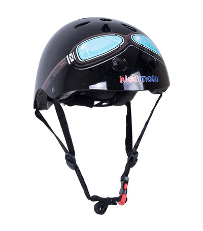Kids Cycling Helmet - Black Goggle Small