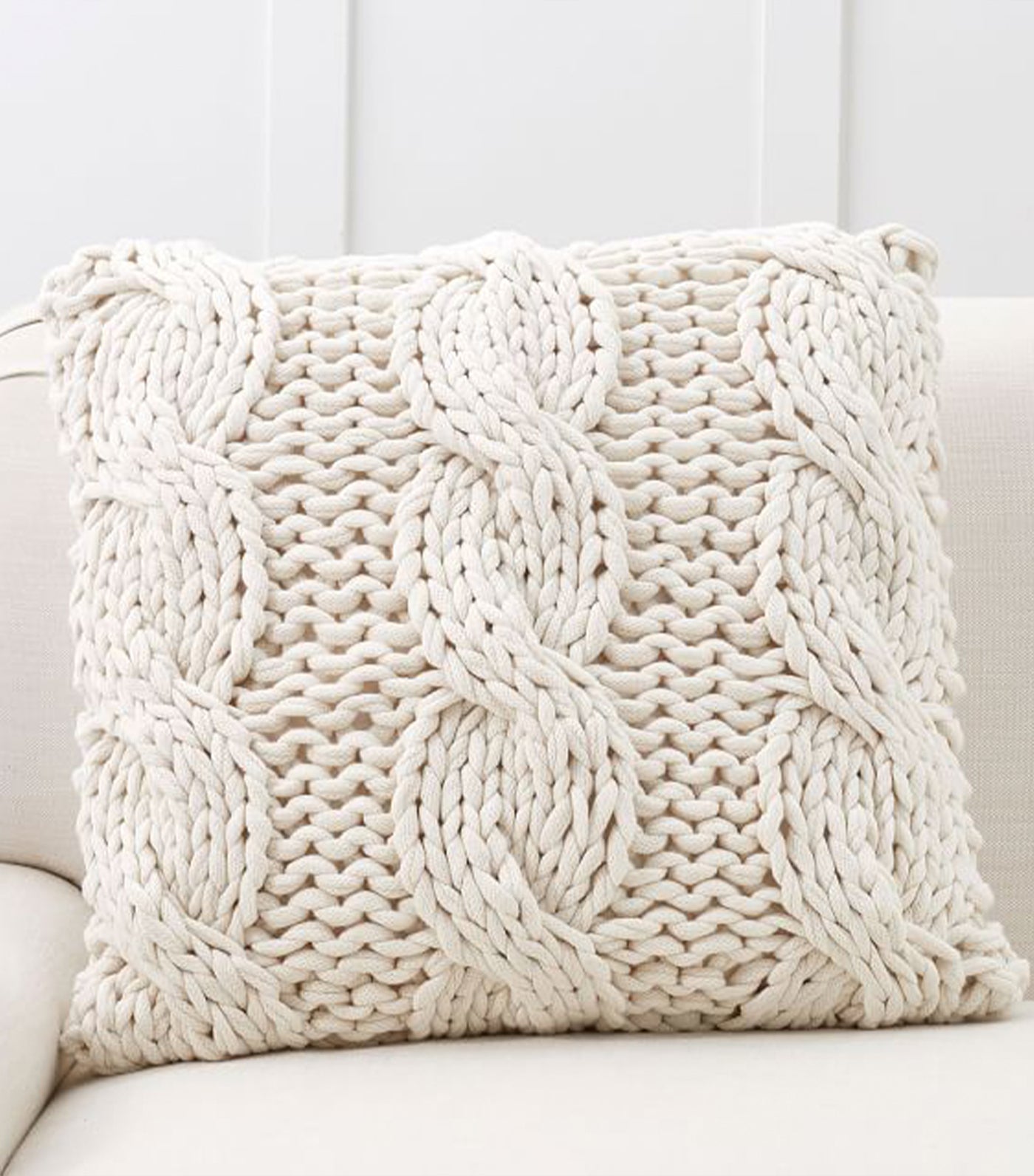 Colossal Handknit Pillow Cover