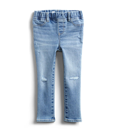 Toddler Distressed Jeggings with Washwell - Light Wash