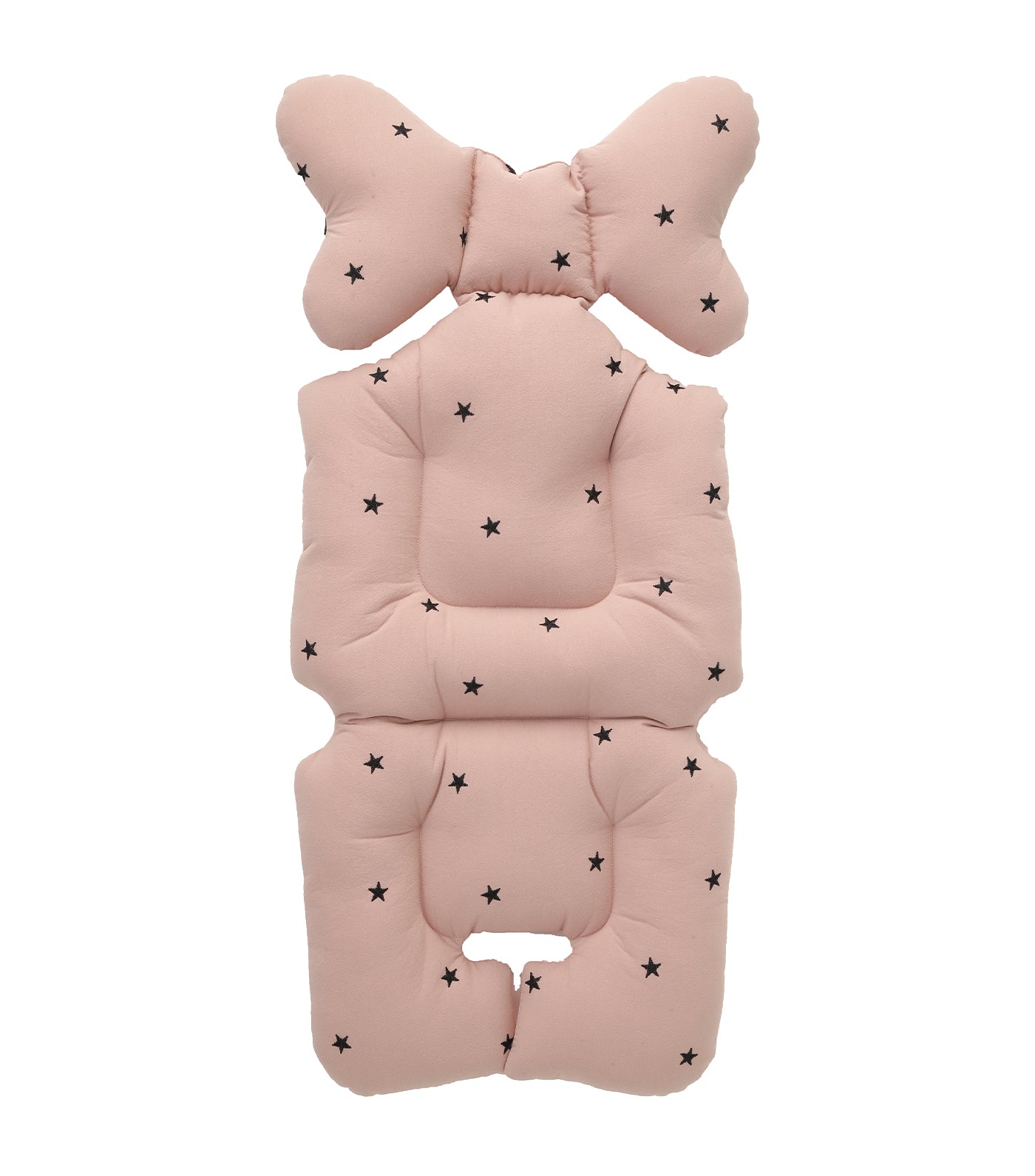 Baby Stroller Liner - Embroid Star Pink