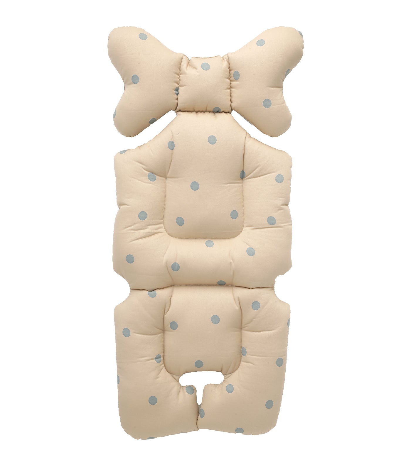Baby Stroller Liner - Cream Blue Dot