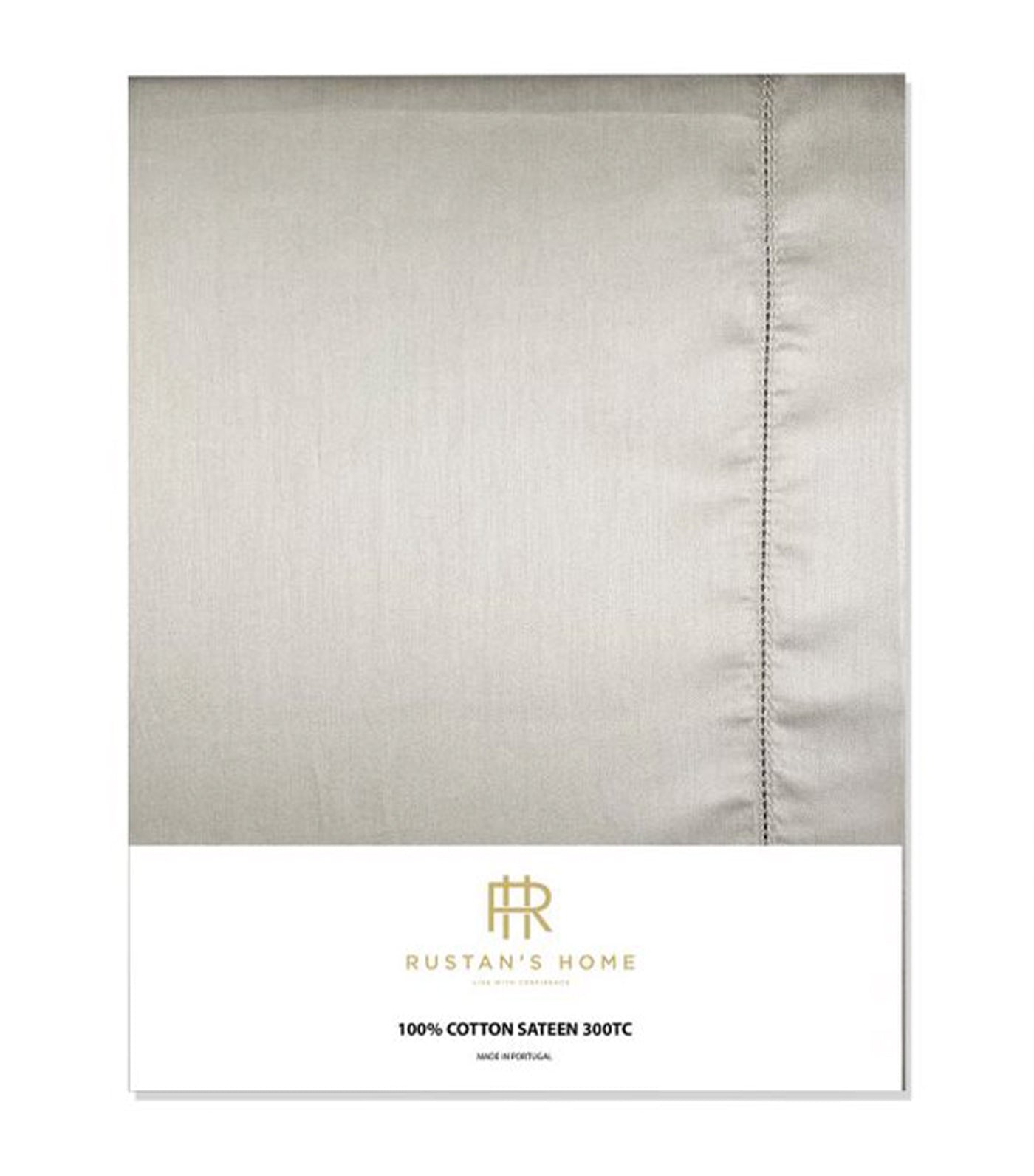 Rustan's Home 300TC Cotton Sateen Duvet Cover - Light Gray