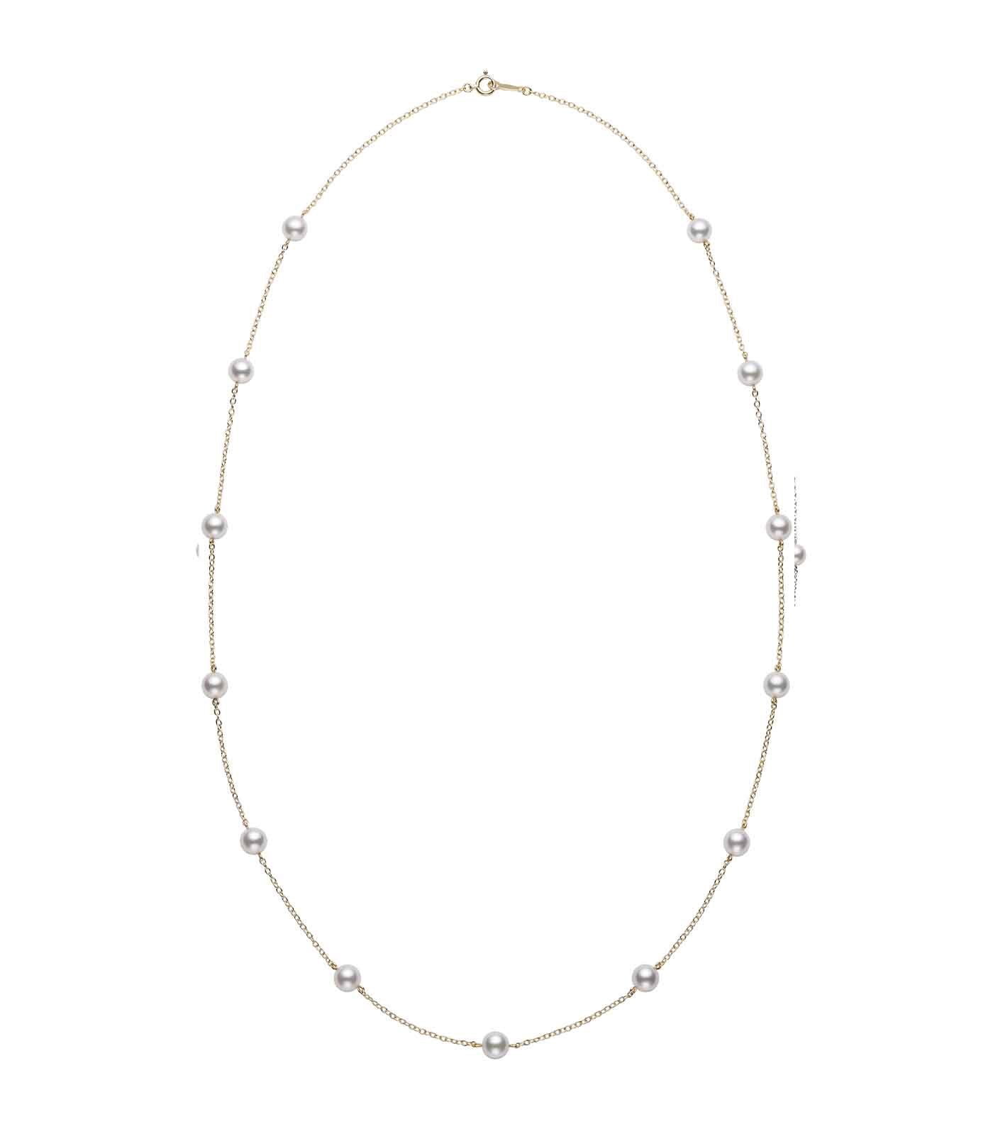 6mm-6.25mm Akoya Pearl Chain 60cm Necklace 18K White Gold