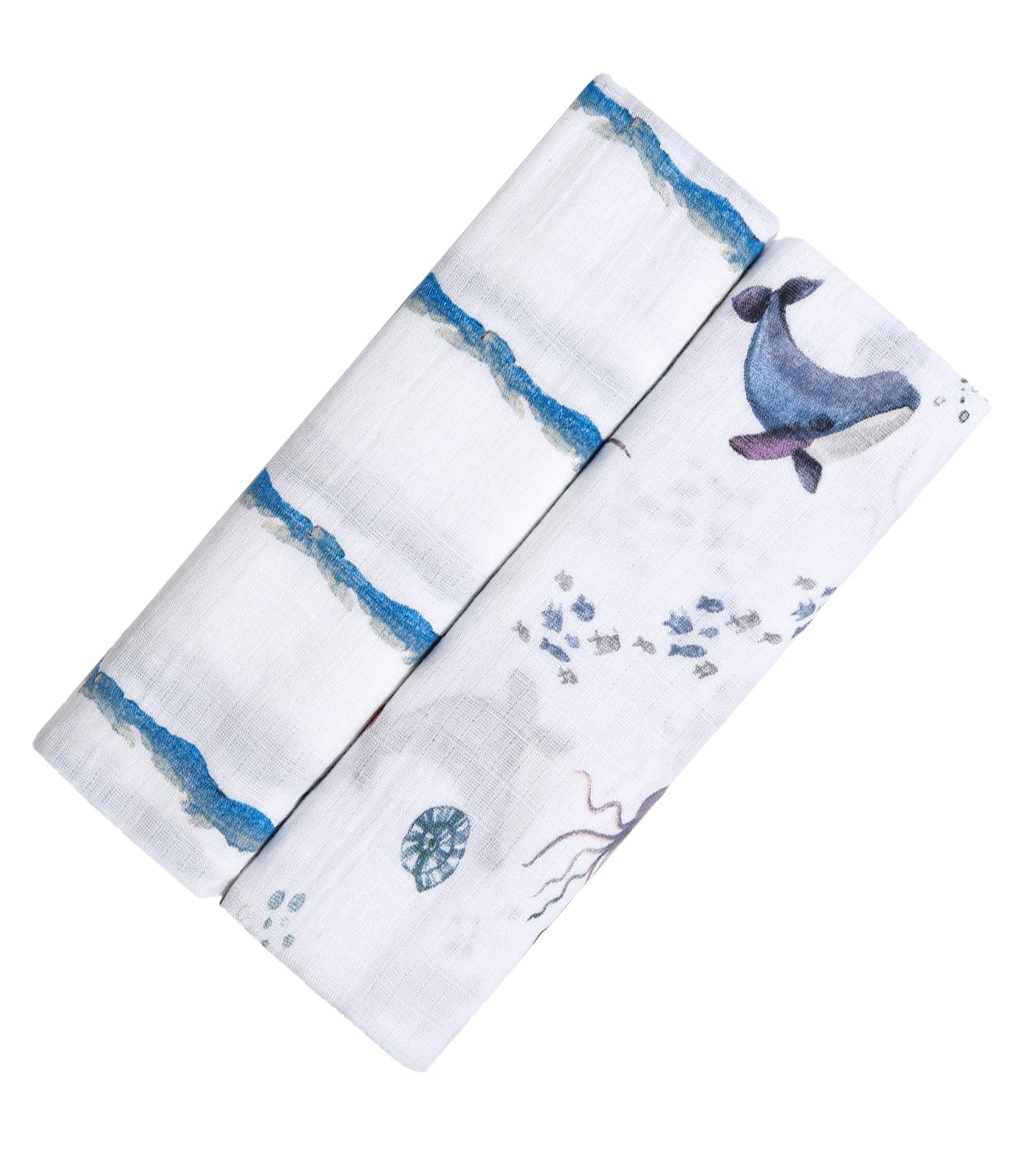 Malabar Baby Organic Muslin Swaddle - Pack of 2