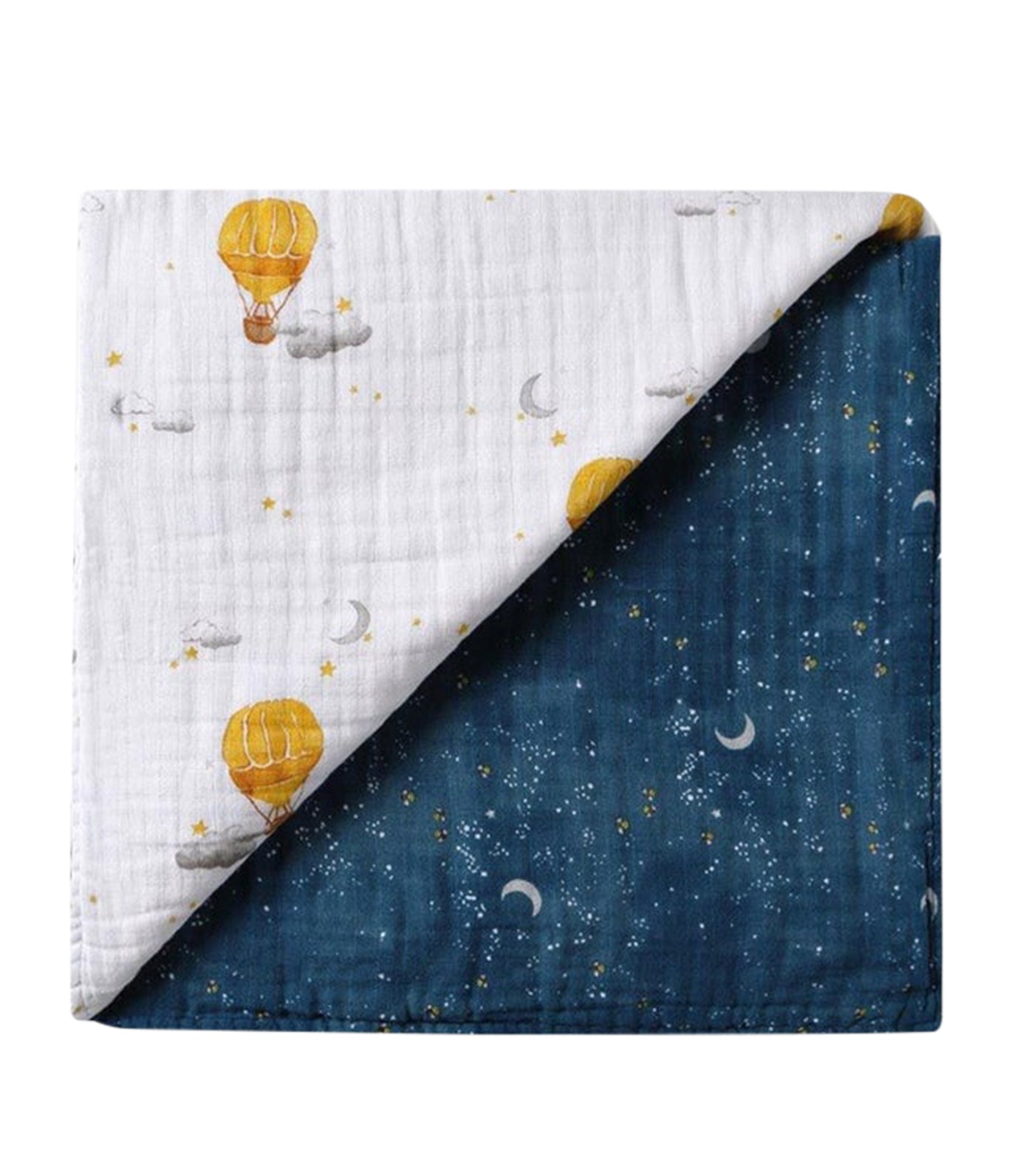 Malabar Baby Organic Muslin Snug Blanket (Reversible)