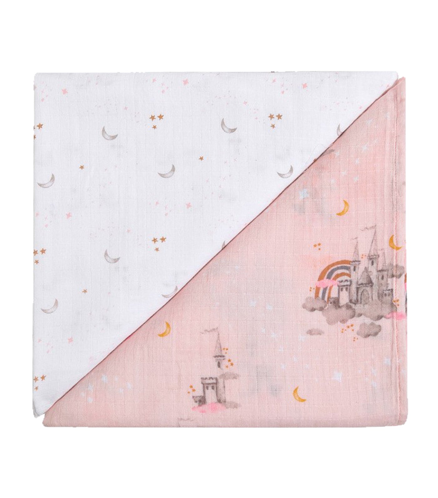 Malabar Baby Organic Muslin Snug Blanket (Reversible)