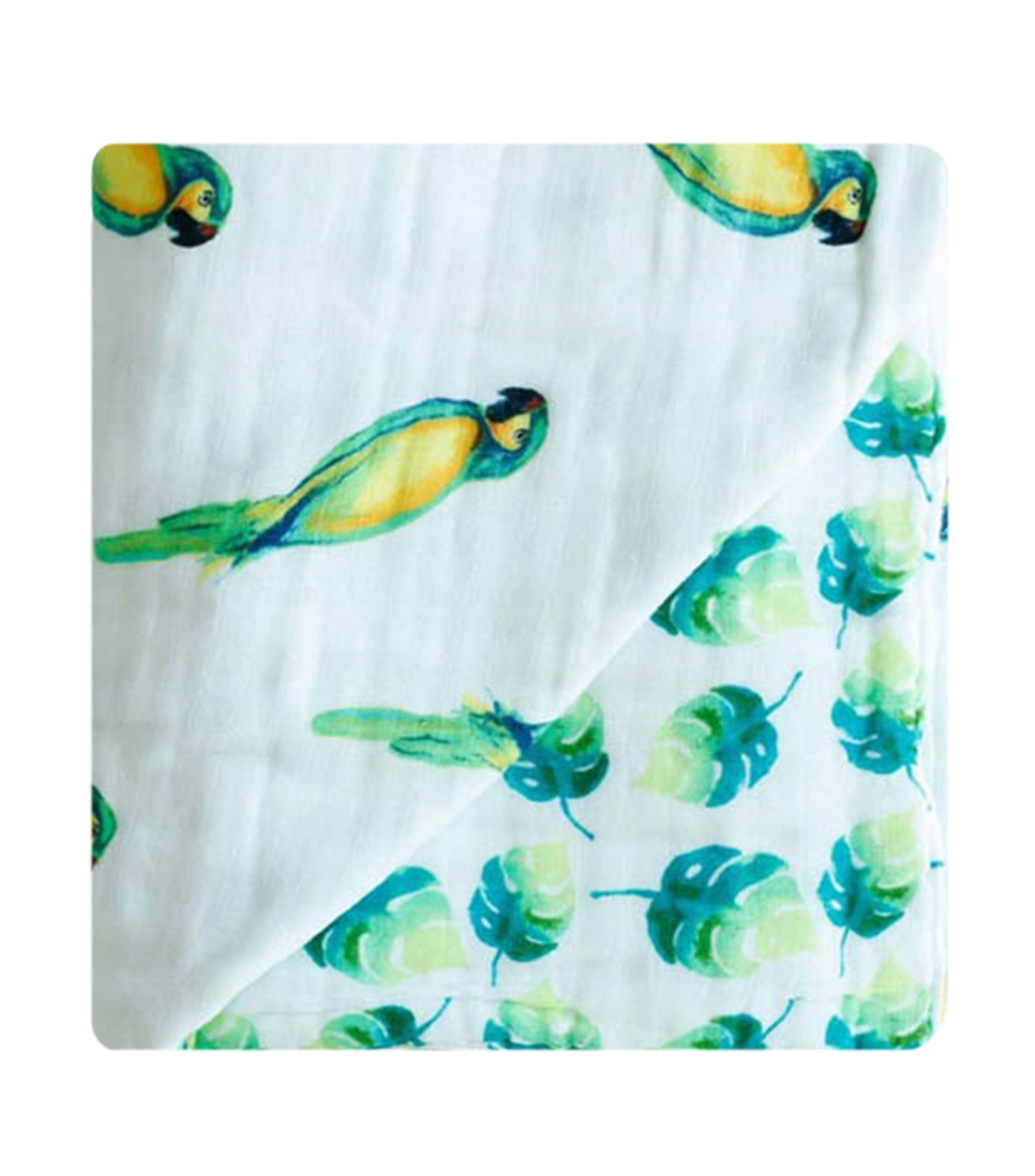 Malabar Baby Organic Muslin Snug Blanket (Reversible)