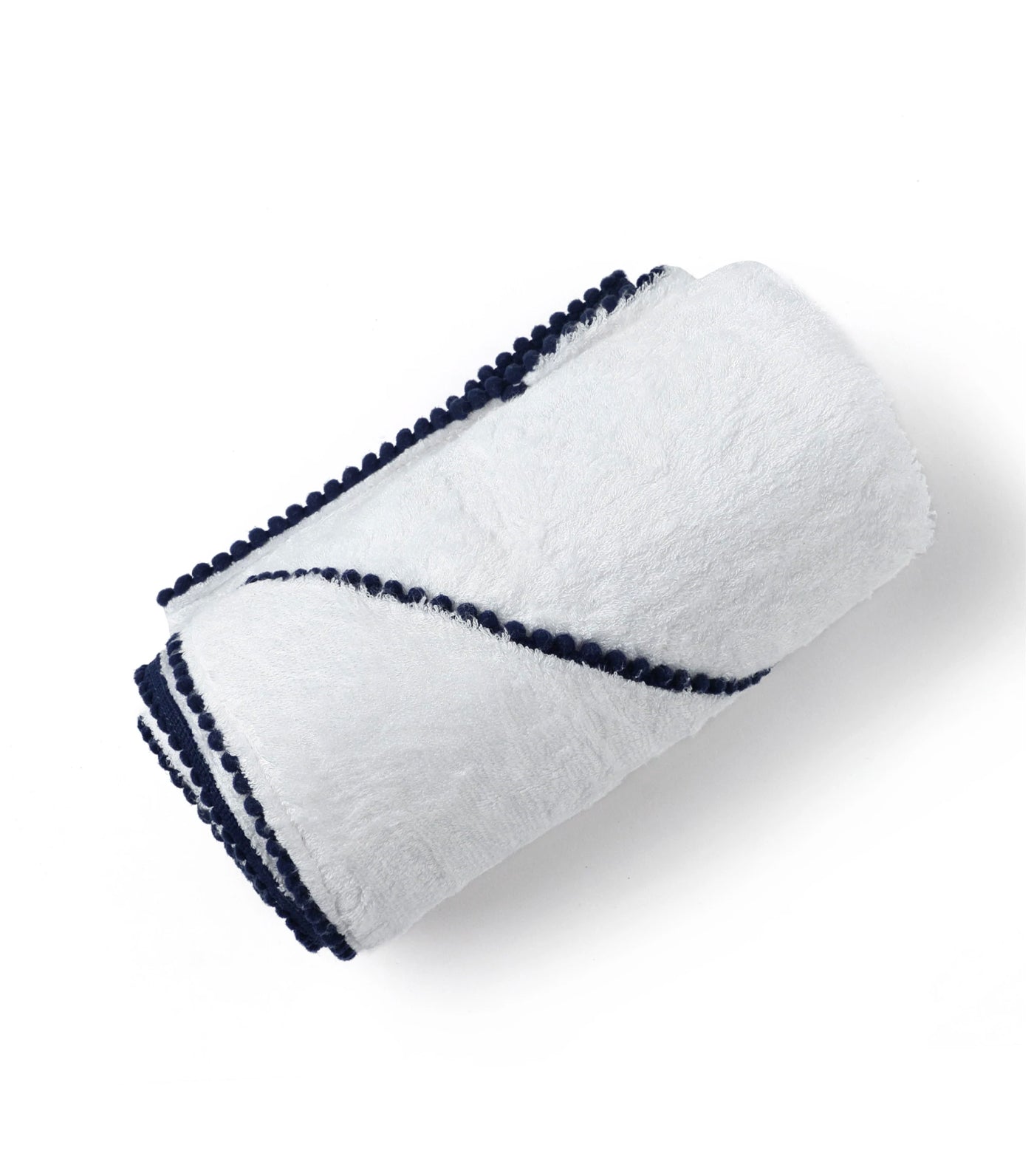 Malabar Baby Bamboo Terry Pom Pom Hooded Towel