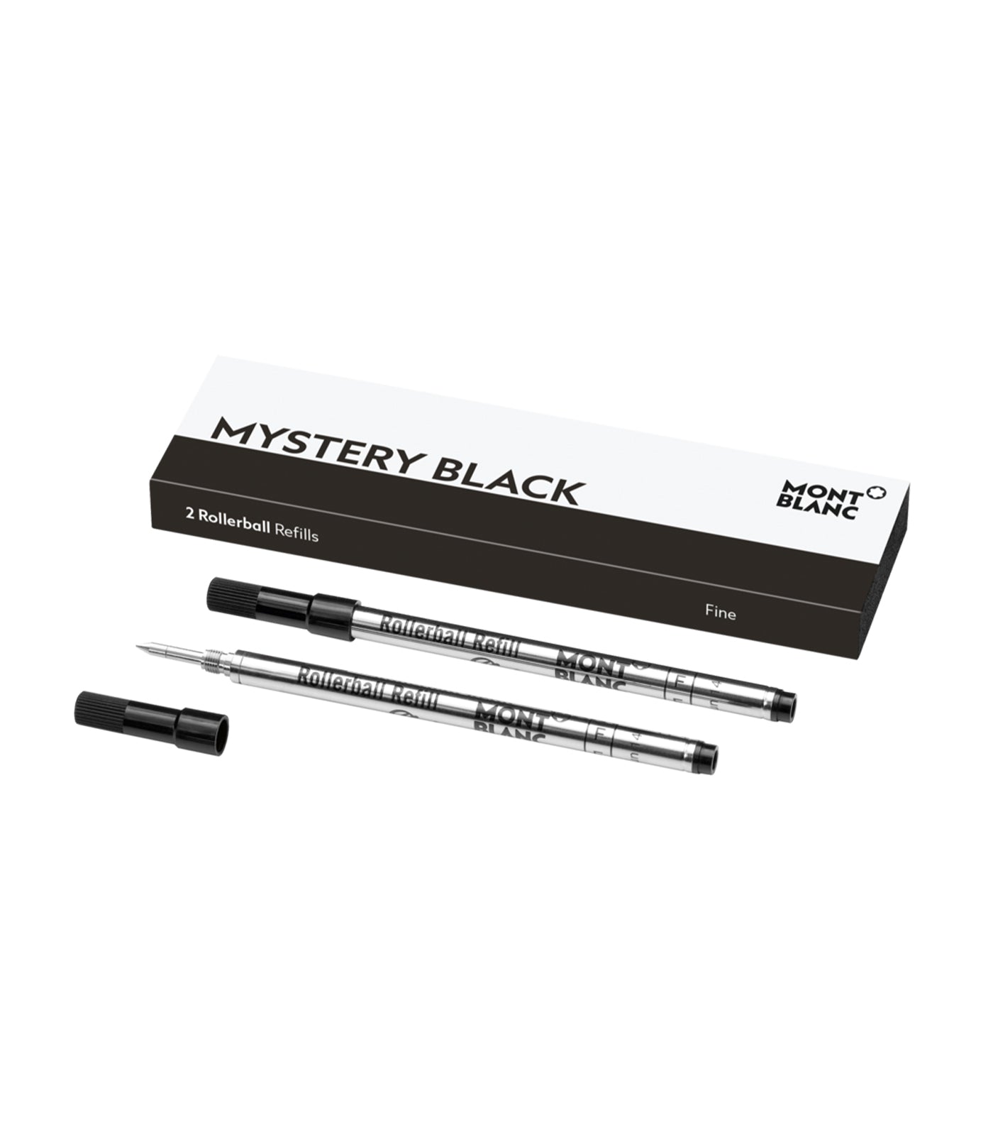 Montblanc 2 Rollerball Refills Fine Mystery Black