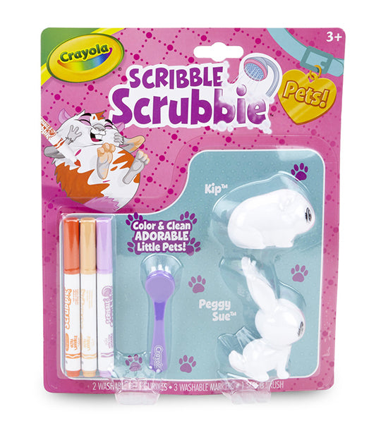 Scribble Scrubbie Pets - Rabbit and Hamster