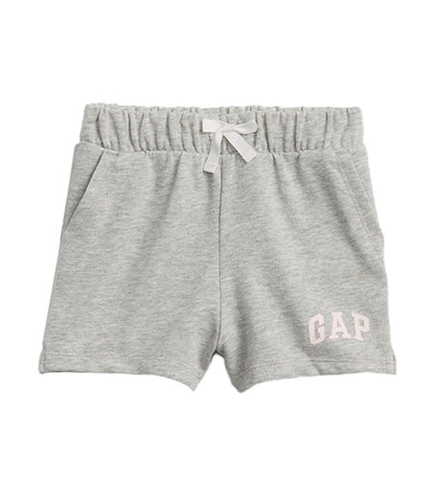 Gap Kids babyGap Logo Pull-On Shorts - Light Heather Gray