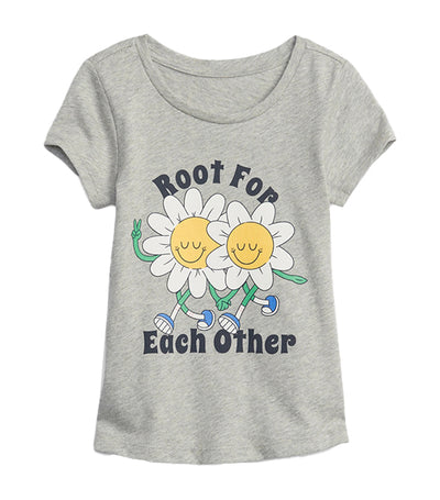 Gap Kids Toddler 100% Organic Cotton Mix and Match T-Shirt - Light Heather Gray
