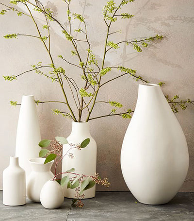 west elm Pure White Vases
