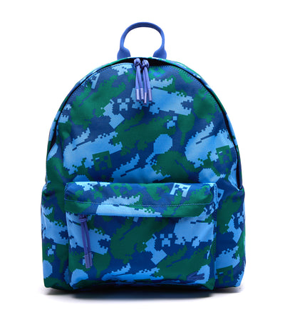 Unisex Lacoste x Minecraft Canvas Backpack Camouflage Minecraft