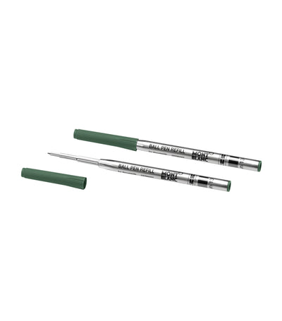 2 Ballpoint Pen Refills Medium, Irish Green