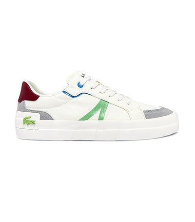 Men's L004 Canvas Sneakers White/Light Green