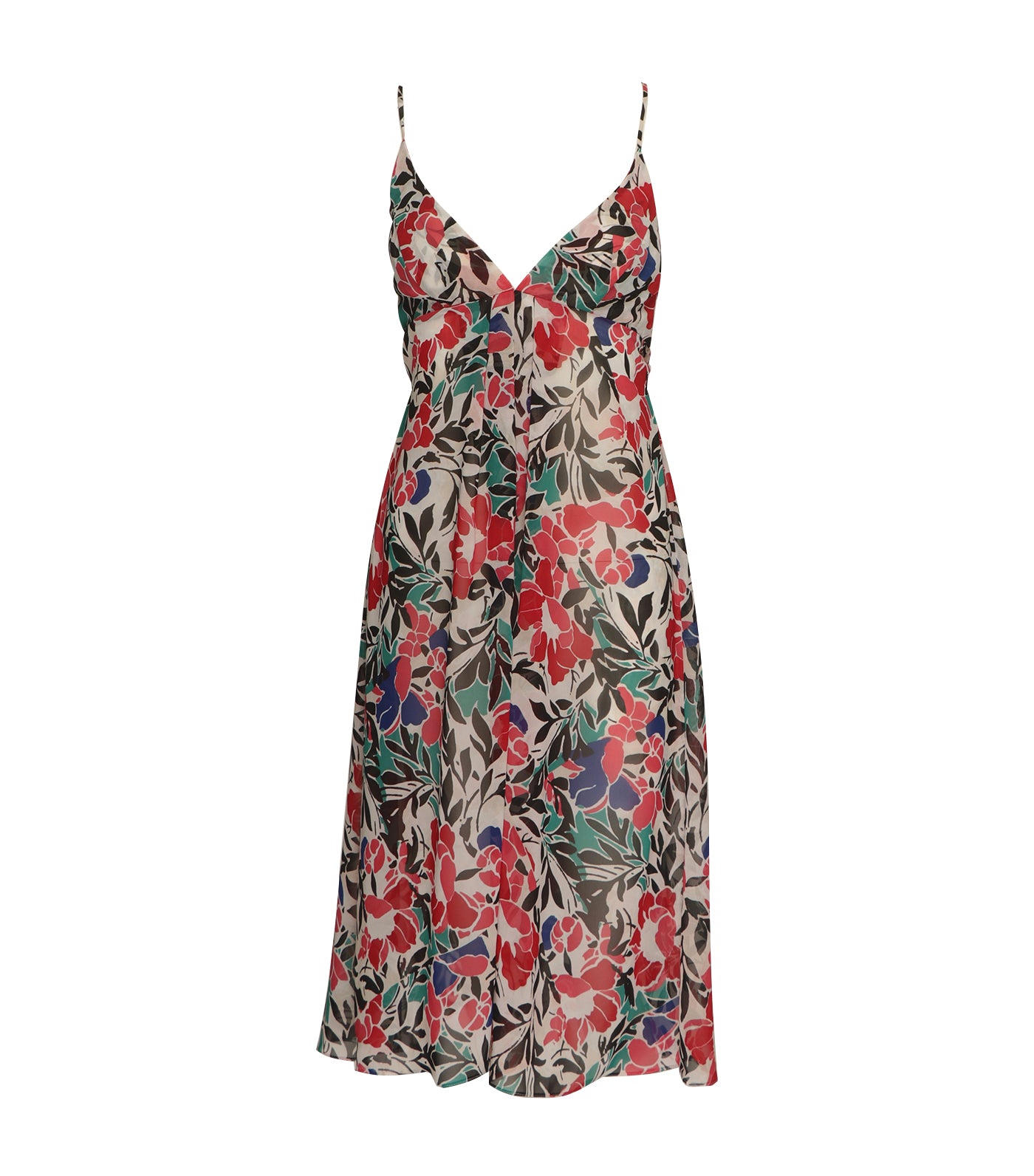 Vivia Cover-Up Dress Printed Black and Red