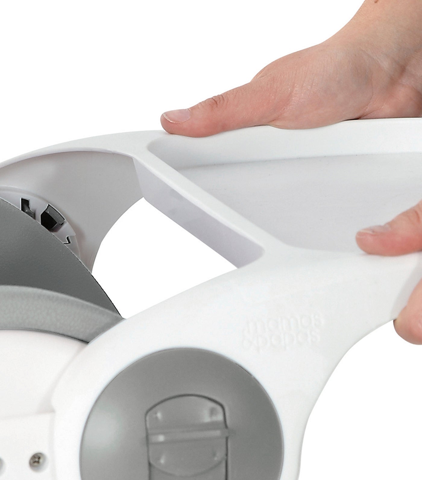 Baby Bud Booster Seat with Detachable Tray - Pebble Grey