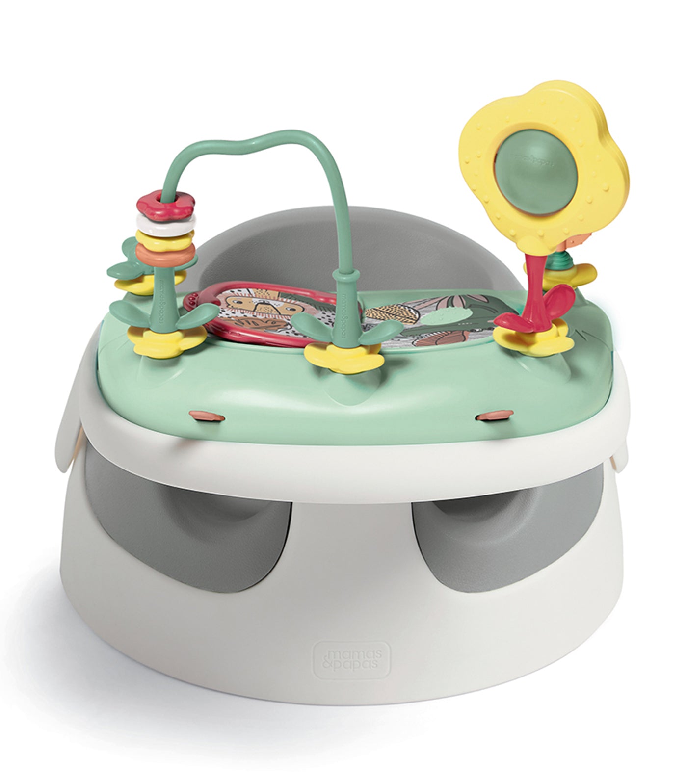 Snug Floor Seat with Activity Tray - Pebble Grey