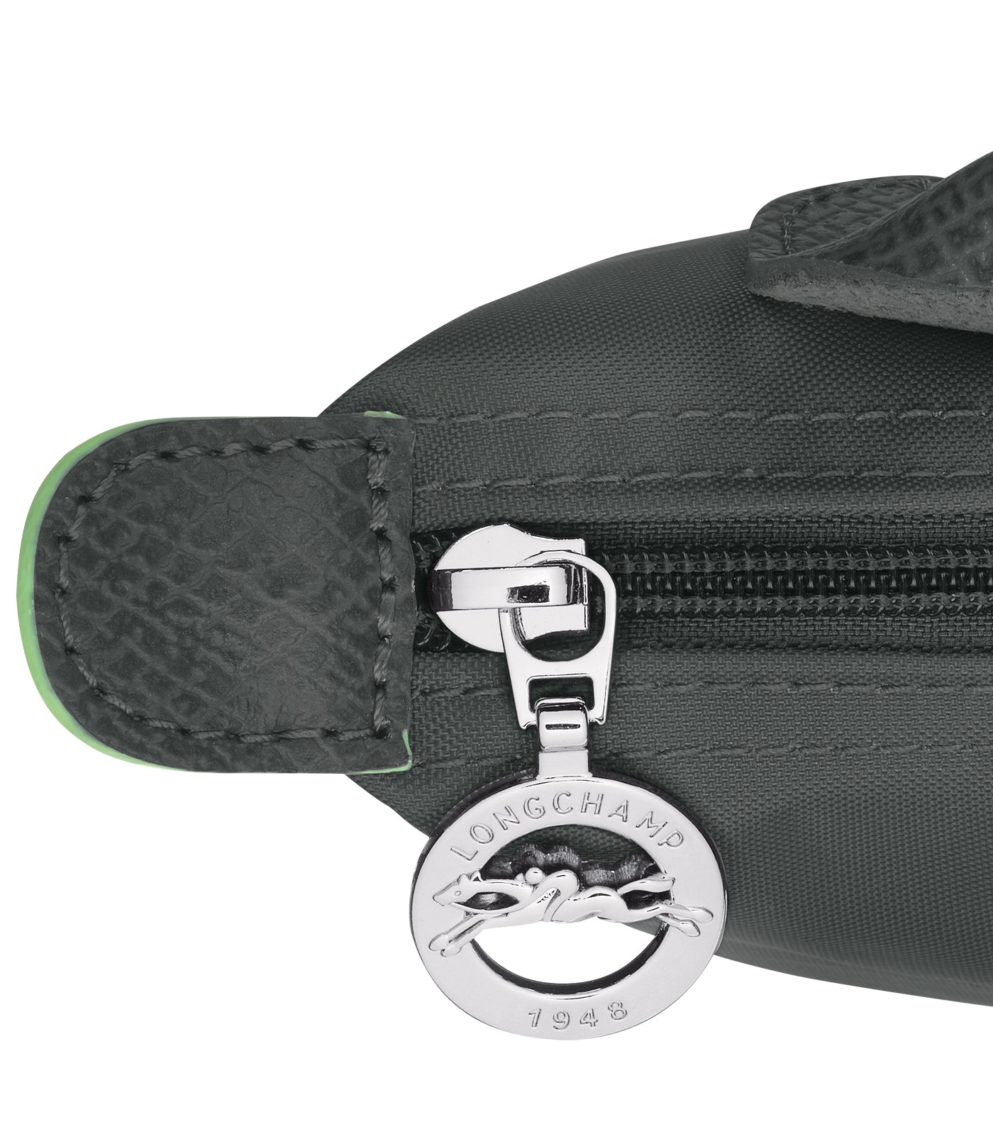 Le Pliage Green Pouch with Handle Graphite