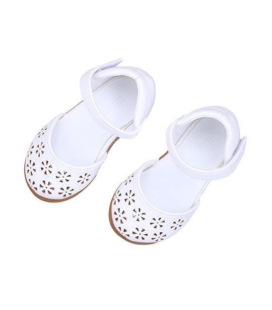 Sutton Toddlers Ballet Flats for Girls - White