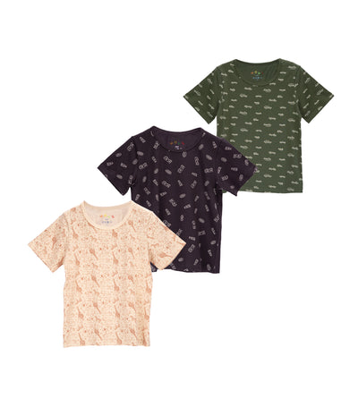 Meet My Feet Safari T-Shirts - Set of 3