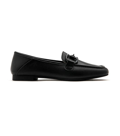 Giovanni Horsebit Monochrome Loafers Black